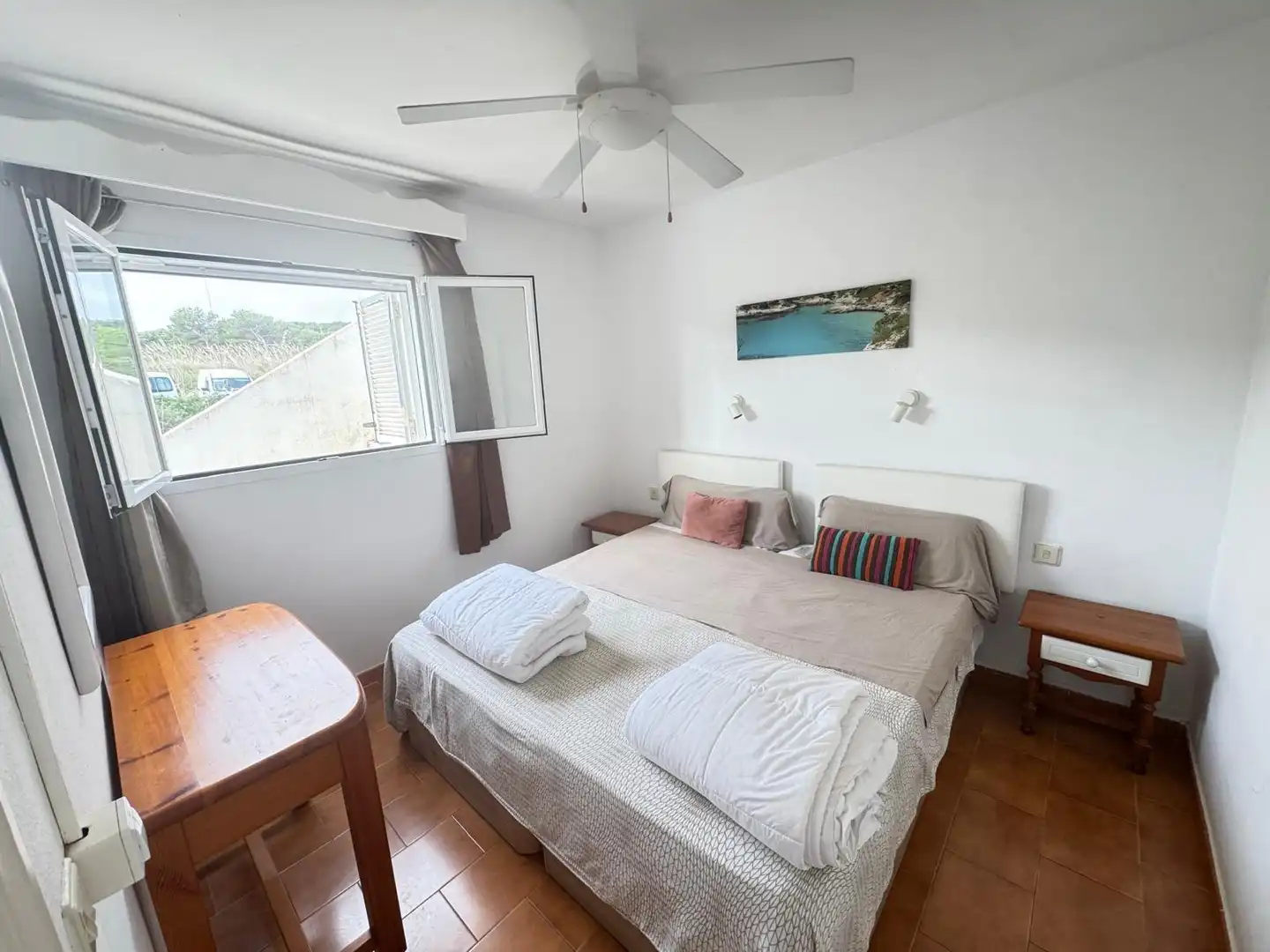 Dormitori de Apartament en venda en Es Mercadal amb Jardí privat, Moblat i Balcó