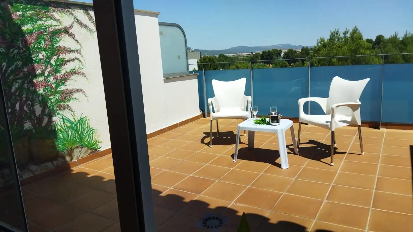 Terrasse von Wohnung zur Miete in Almansa mit Klimaanlage, Heizung und Parkett