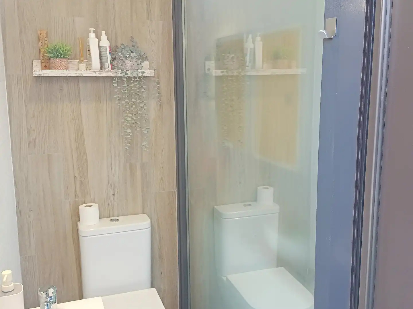 Baño de Casa o chalet en venta en La Puebla de Castro con Aire acondicionado, Calefacción y Jardín privado