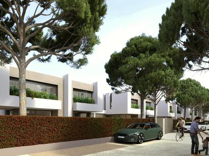 Exterior view of Single-family semi-detached for sale in Mont-roig del Camp  with Air Conditioner, Terrace and Swimming Pool