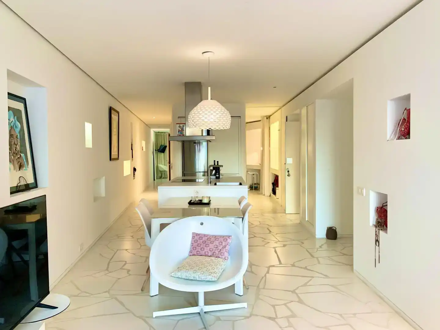 Esszimmer von Wohnungen zur Miete in Eivissa mit Klimaanlage, Schwimmbad und Balkon