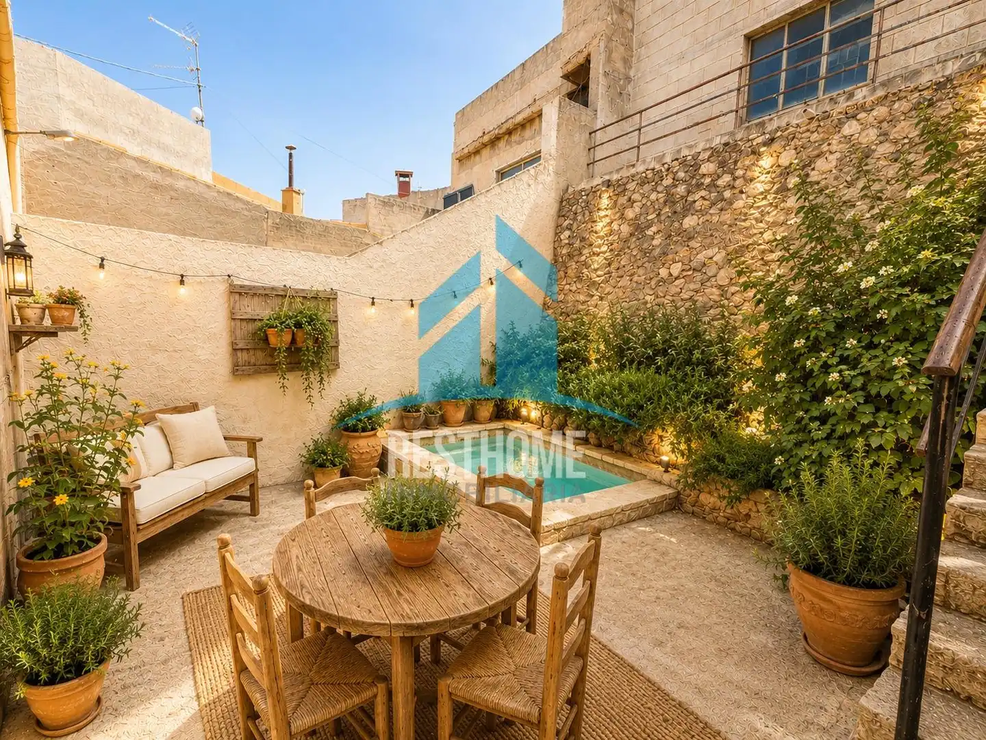 Terraza de Casa adosada en venta en Alborea