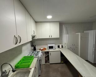 Kitchen of Flat to rent in  Valencia Capital  with Air Conditioner and Balcony