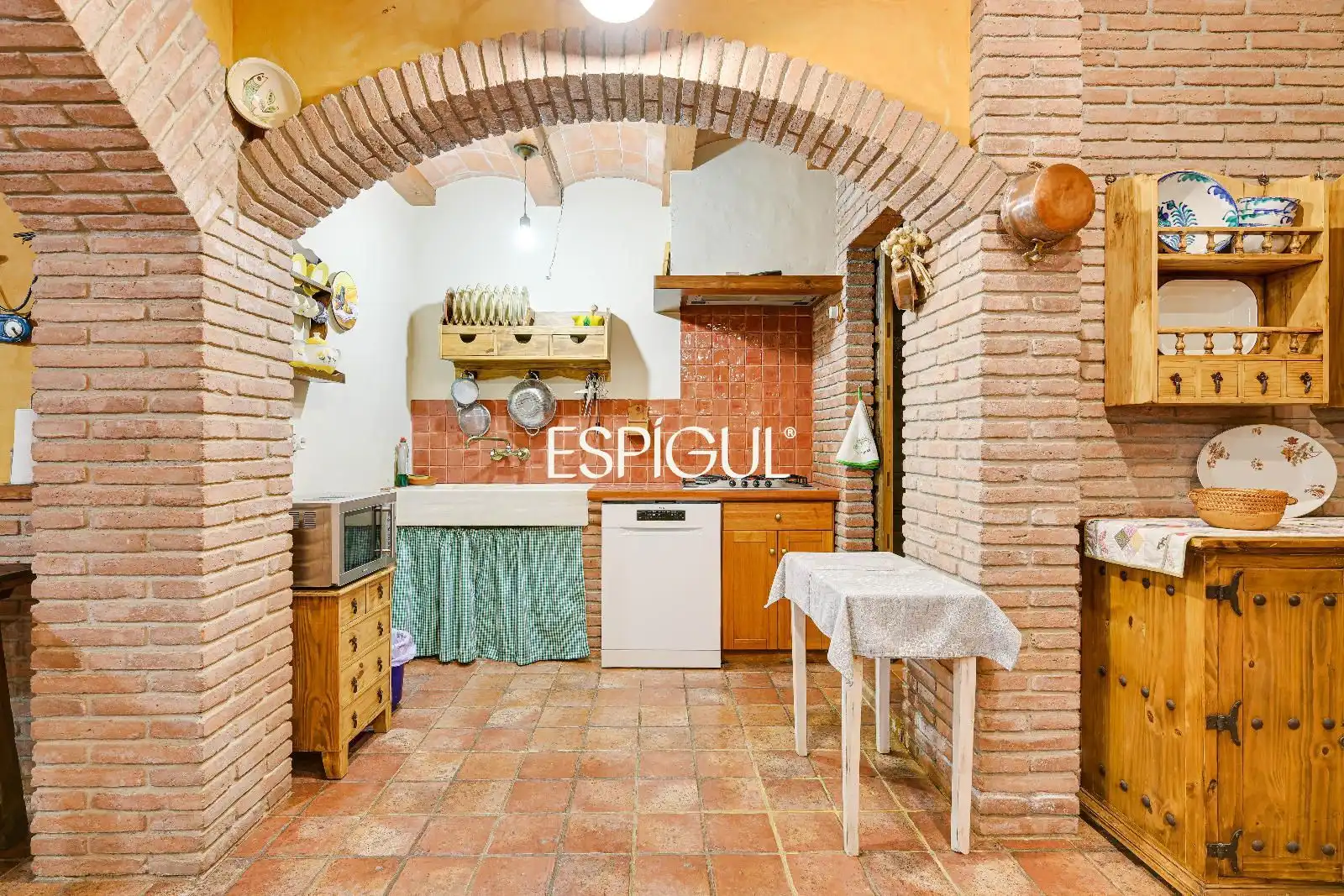 Cocina de Casa o chalet en venta en Mont-ras con Aire acondicionado, Calefacción y Parquet