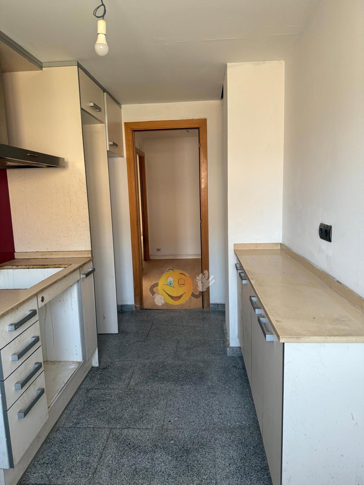 Kitchen of Flat for sale in Santa Coloma de Farners  with Parquet flooring, Terrace and Storage room