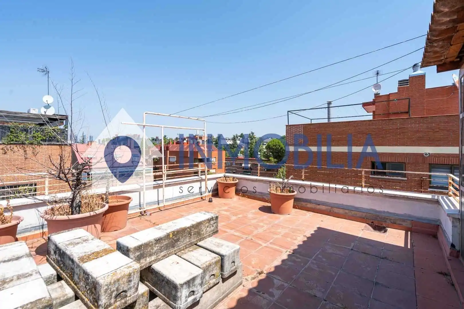 Terraza de Ático en venta en Madrid con Calefacción y Terraza