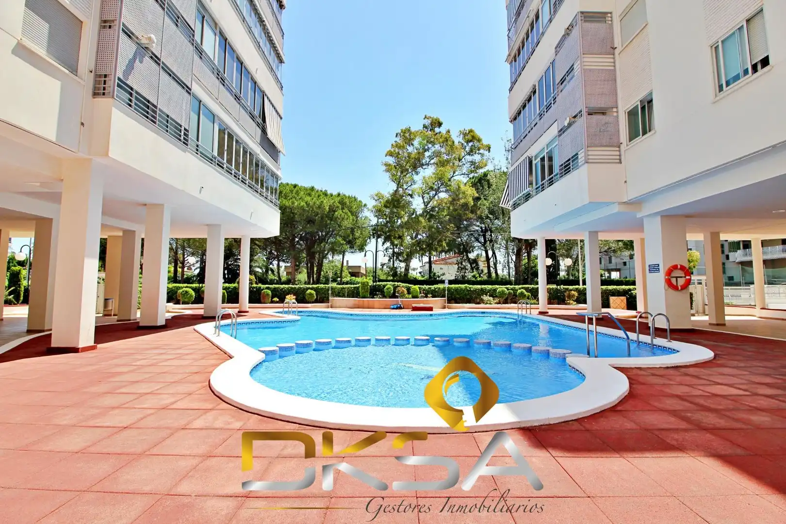 Swimming pool of Apartments for sale in Benicasim / Benicàssim  with Air Conditioner, Heating and Terrace