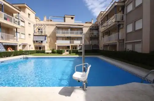 Swimming pool of Flat for sale in Torrox  with Air Conditioner, Private garden and Terrace