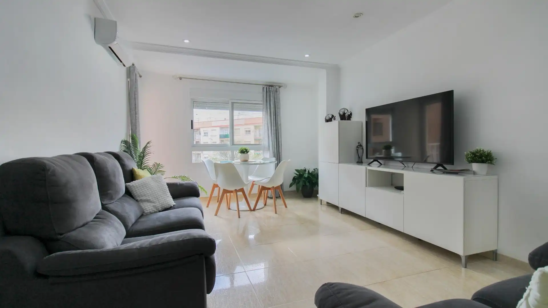Living room of Flat for sale in Massamagrell  with Air Conditioner, Heating and Furnished