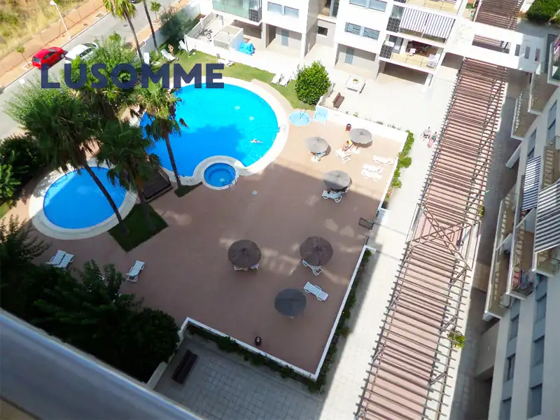 Schwimmbecken von Maisonette zum Verkauf in Oropesa del Mar / Orpesa mit Klimaanlage, Terrasse und Abstellraum