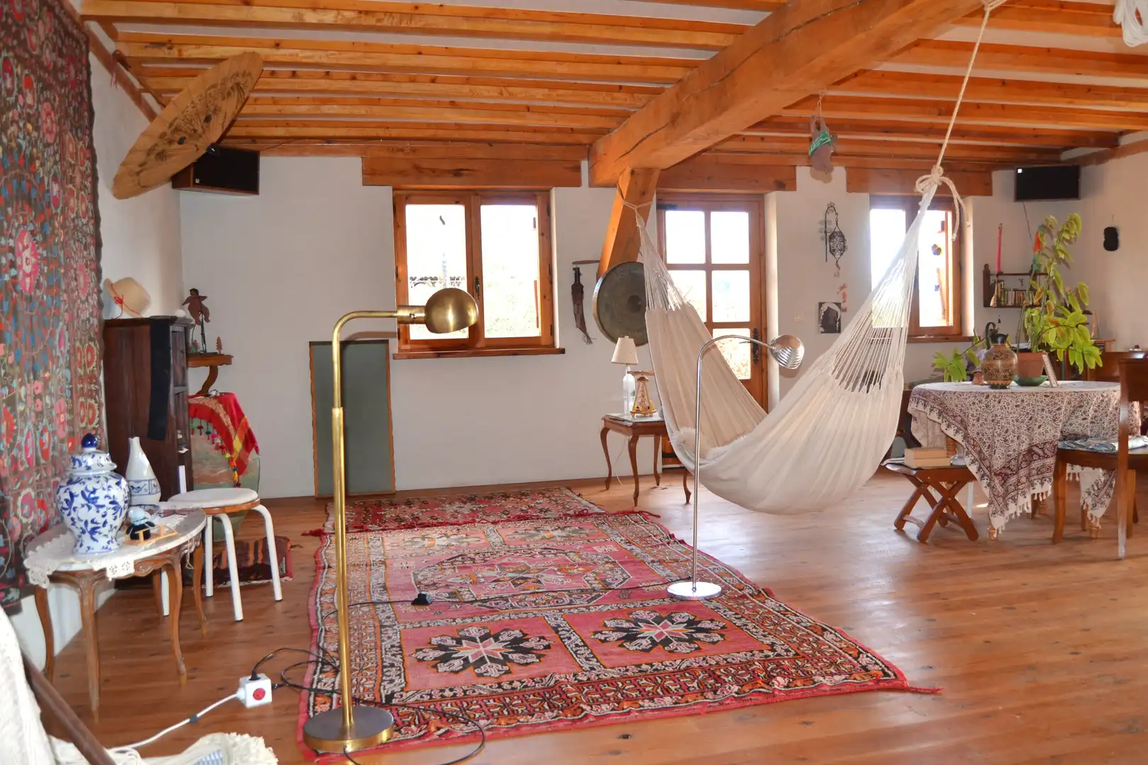 Wohnzimmer von Haus oder Chalet zum Verkauf in Aisa mit Heizung und Privatgarten