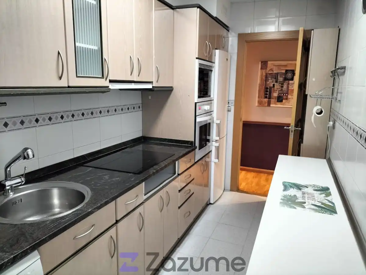 Cocina de Piso de alquiler en Zaragoza con Aire acondicionado, Calefacción y Parquet