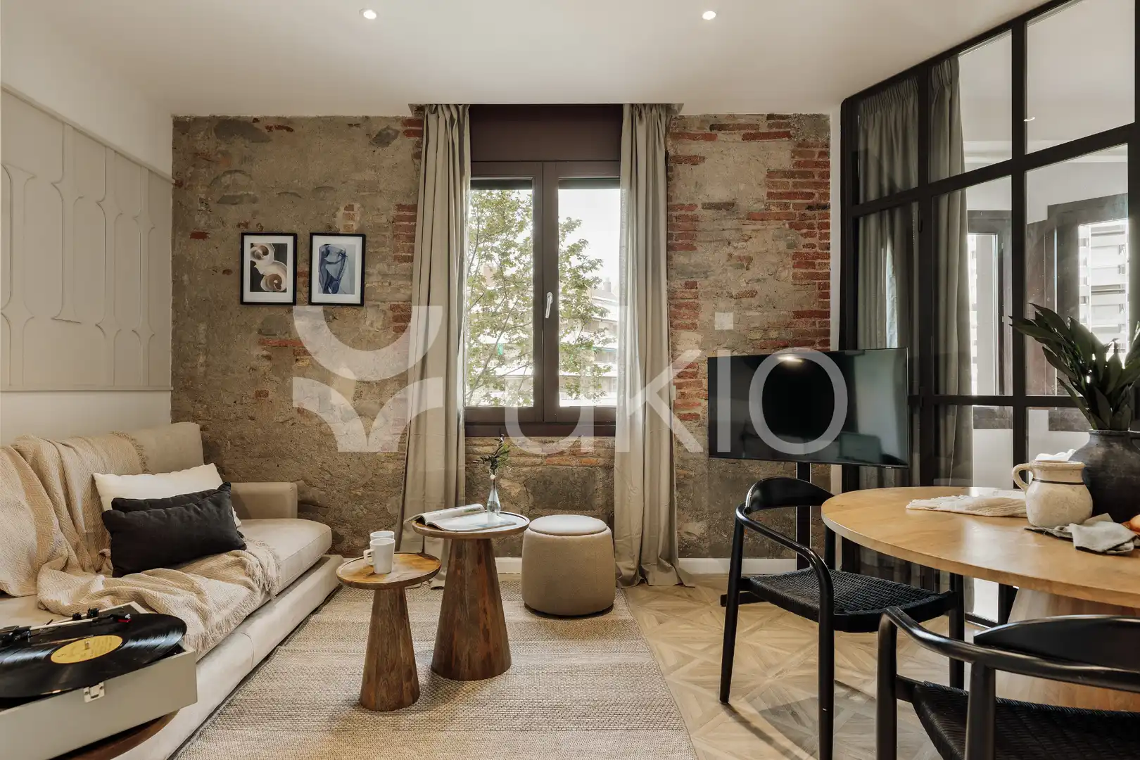 Wohnzimmer von Wohnungen zur Miete in Barcelona mit Klimaanlage, Heizung und Möbliert