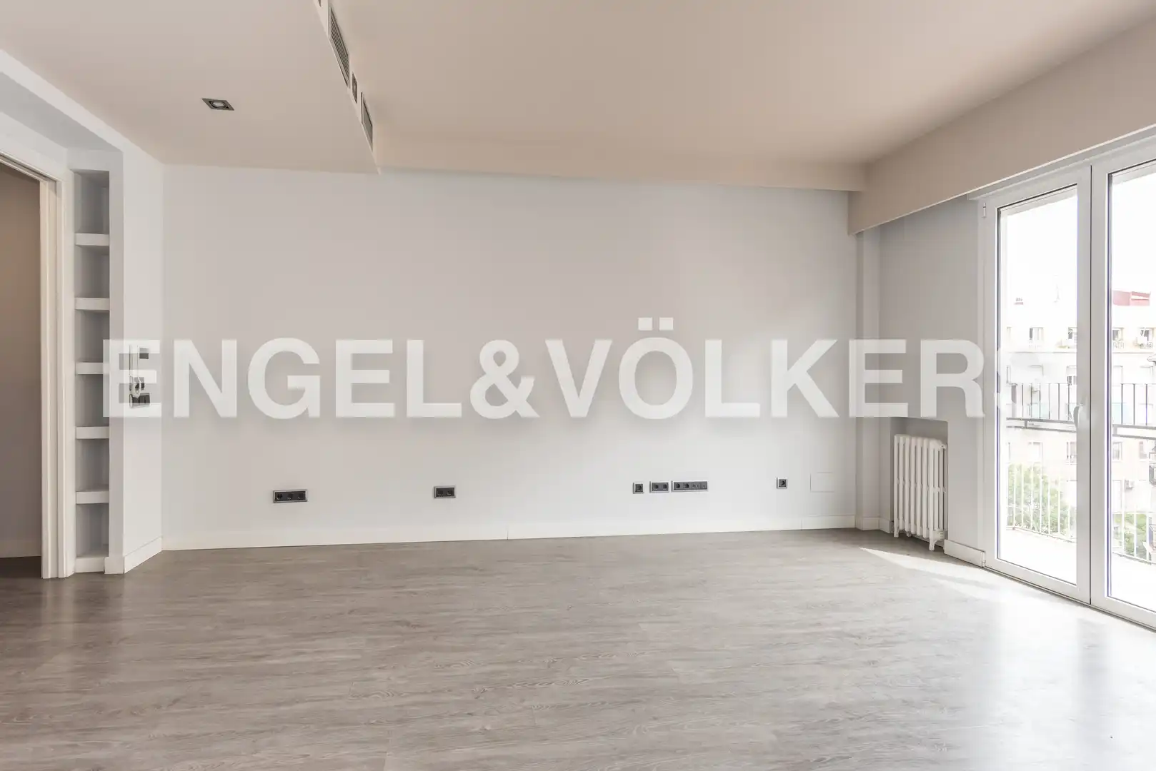 Wohnzimmer von Wohnung zur Miete in Madrid mit Klimaanlage, Heizung und Terrasse