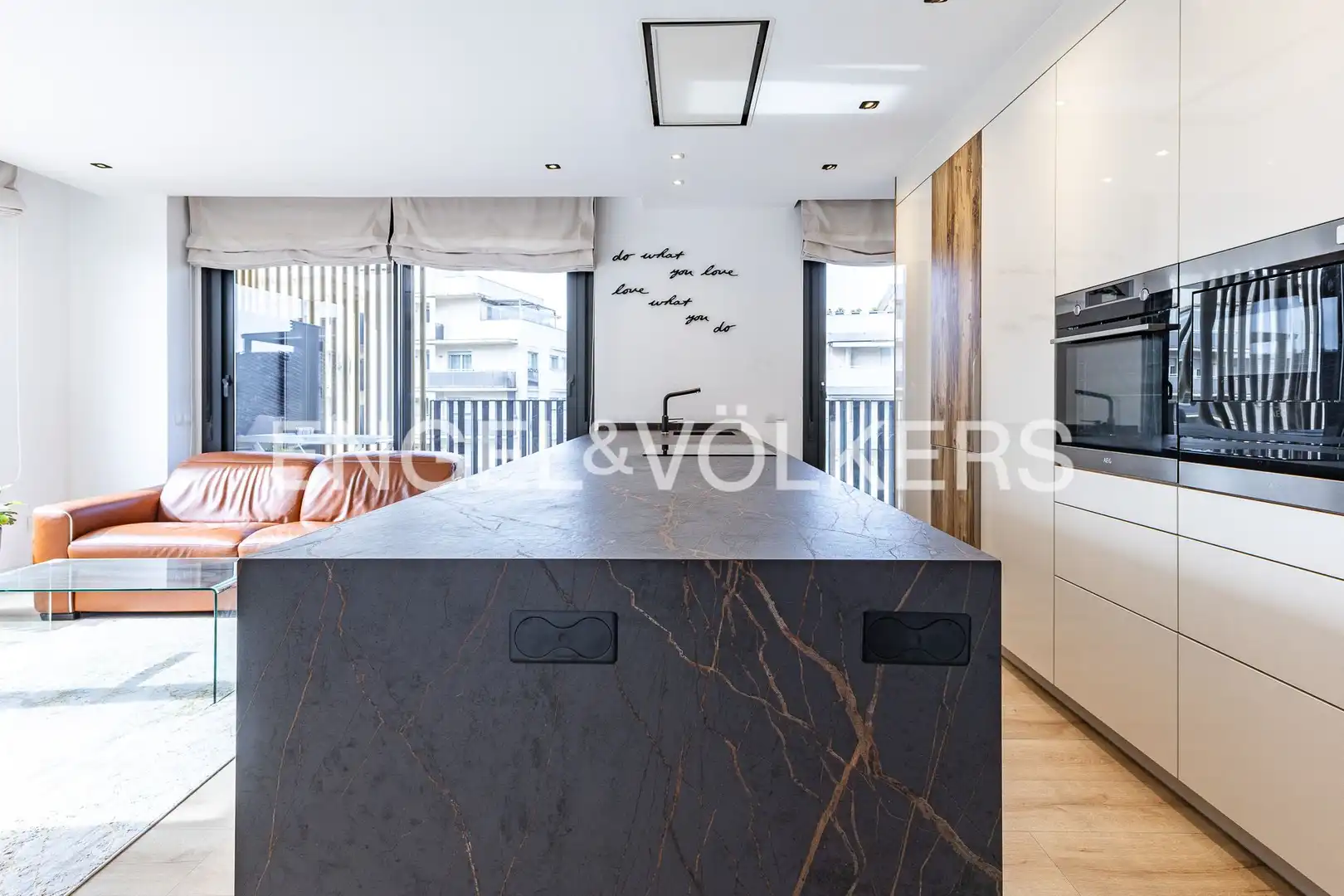 Cocina de Ático en venta en Sant Adrià de Besòs con Aire acondicionado, Calefacción y Parquet