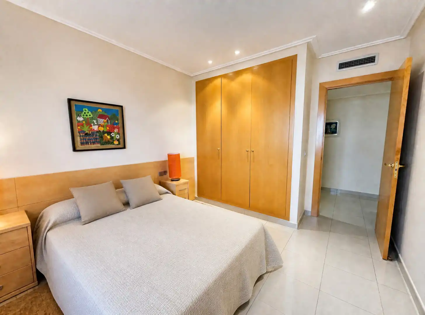 Bedroom of Flat for sale in Roses  with Air Conditioner, Heating and Terrace