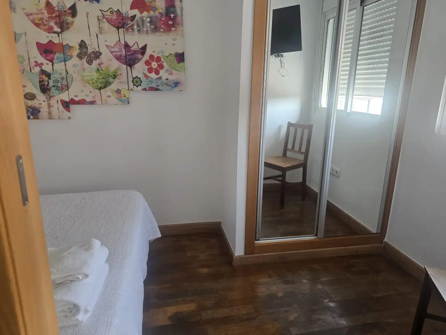 Dormitori de Àtic de lloguer en Murcia amb Aire condicionat, Terrassa i Moblat
