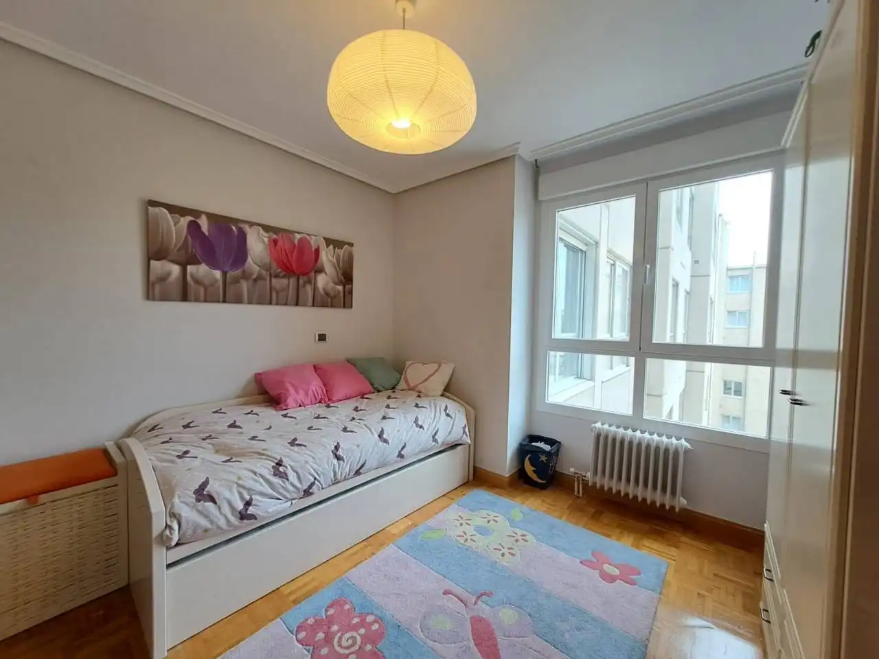 Schlafzimmer von Wohnung zur Miete in Burgos mit Heizung, Parkett und Abstellraum