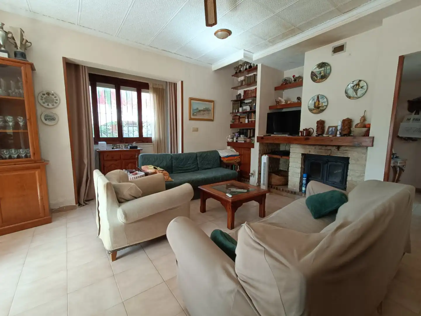 Sala d'estar de Casa o xalet en venda en Dénia amb Calefacció, Jardí privat i Terrassa