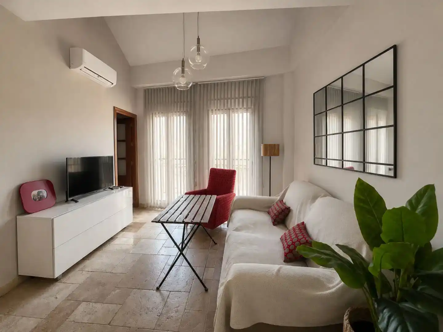 Wohnzimmer von Wohnung zur Miete in Cartaya mit Klimaanlage, Abstellraum und Möbliert