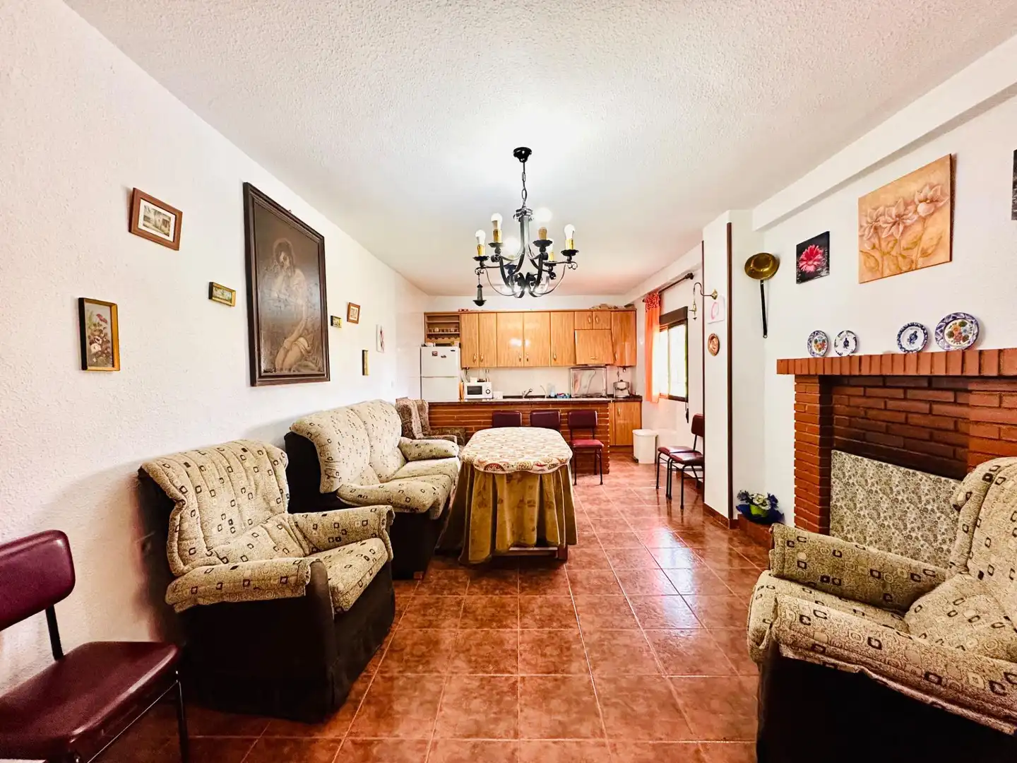 Sala d'estar de Finca rústica en venda en Loja amb Jardí privat, Terrassa i Traster