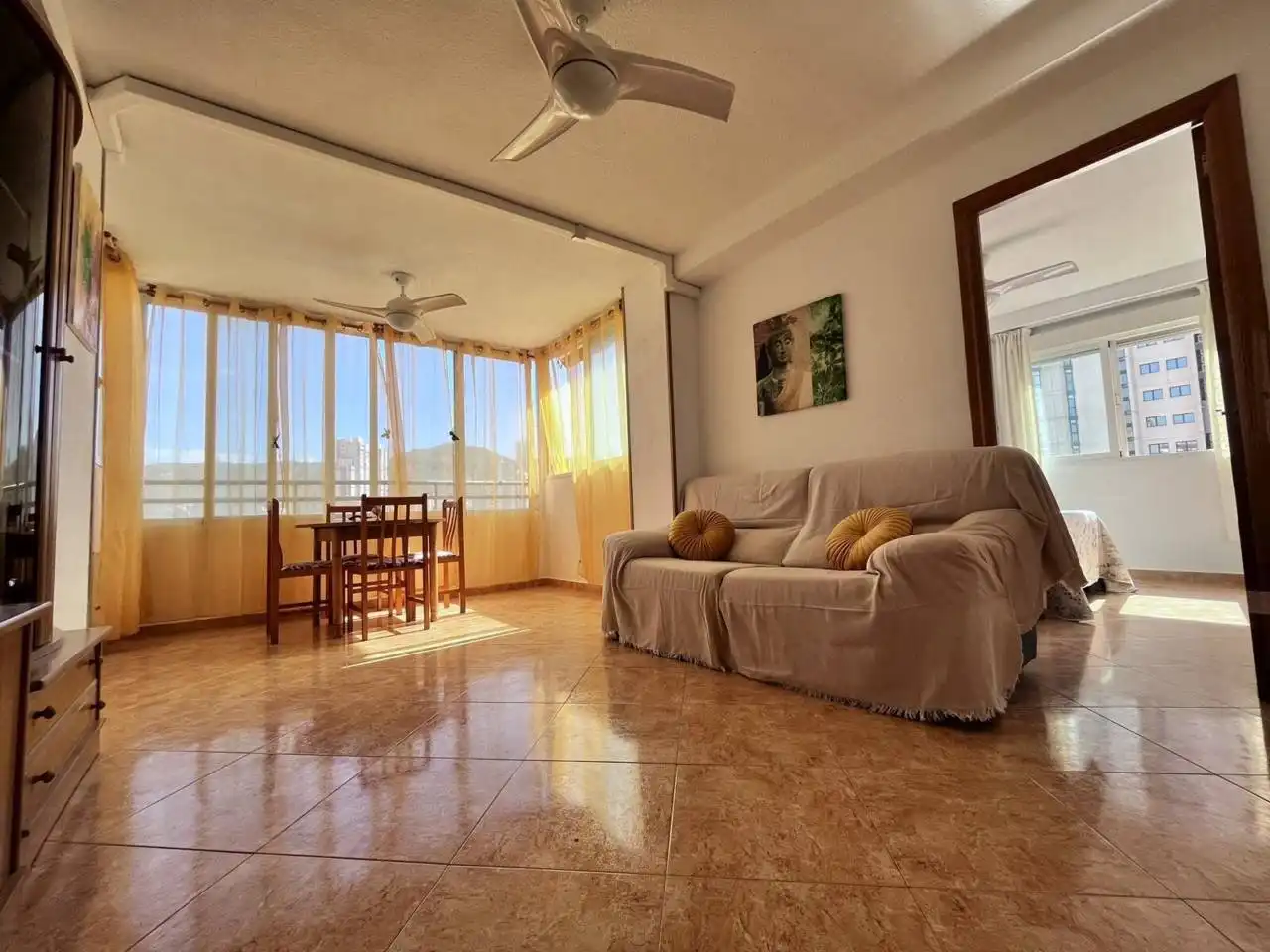 Sala de estar de Apartamento en venta en Benidorm con Aire acondicionado, Calefacción y Terraza