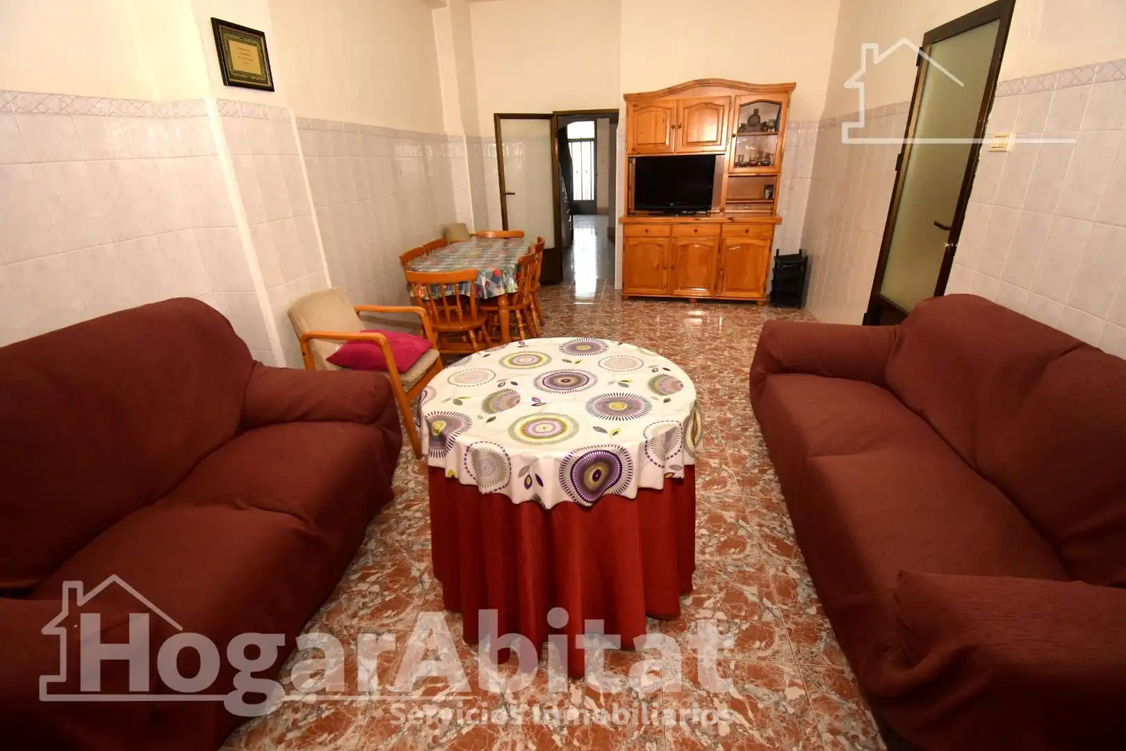 Sala d'estar de Casa o xalet en venda en Almazora / Almassora amb Terrassa i Moblat