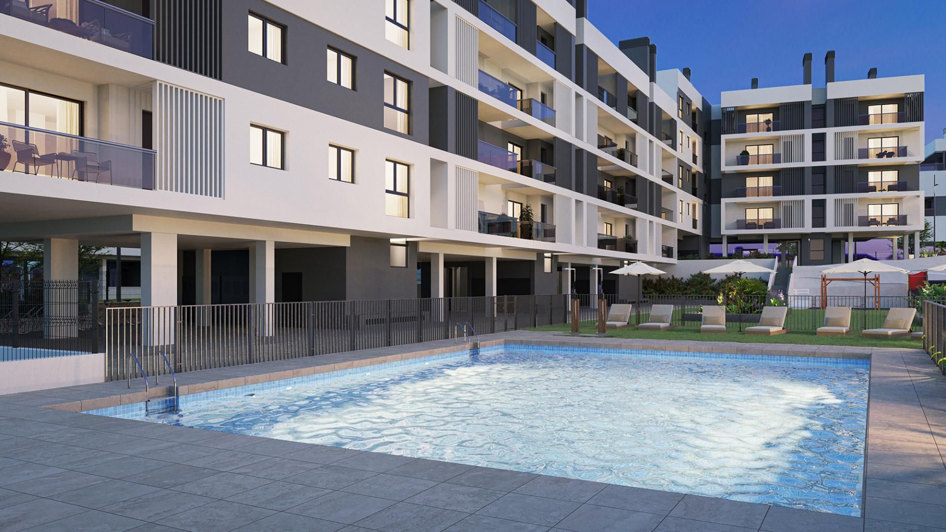 Swimming pool of Apartment for sale in Alicante / Alacant  with Air Conditioner, Heating and Terrace