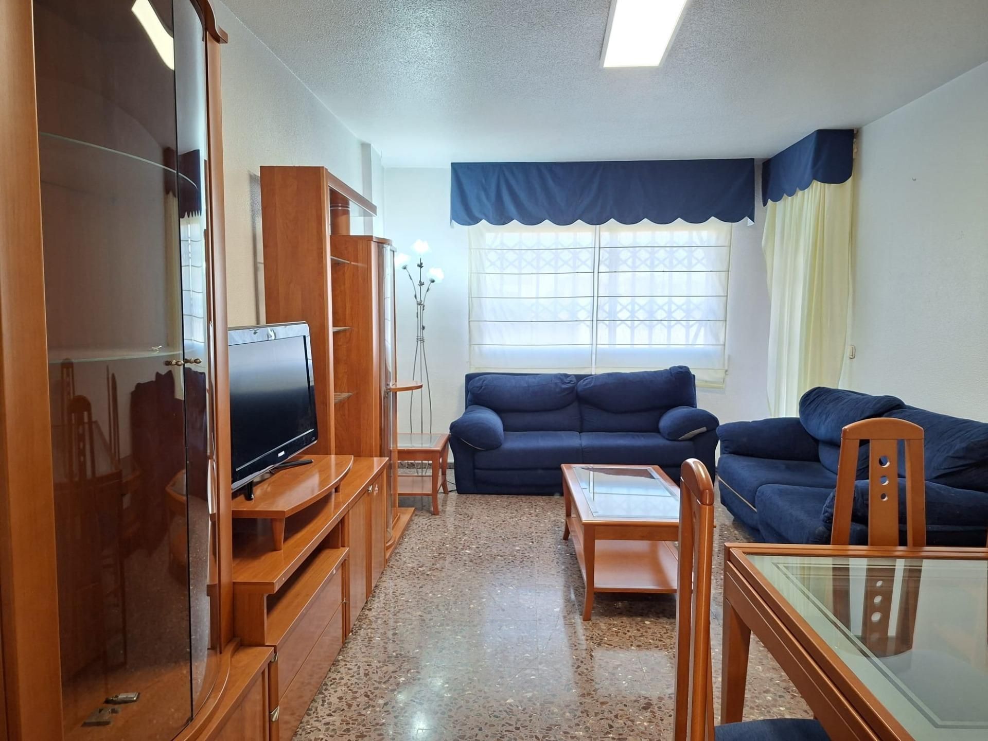 Living room of Flat to rent in  Murcia Capital  with Terrace, Furnished and Balcony