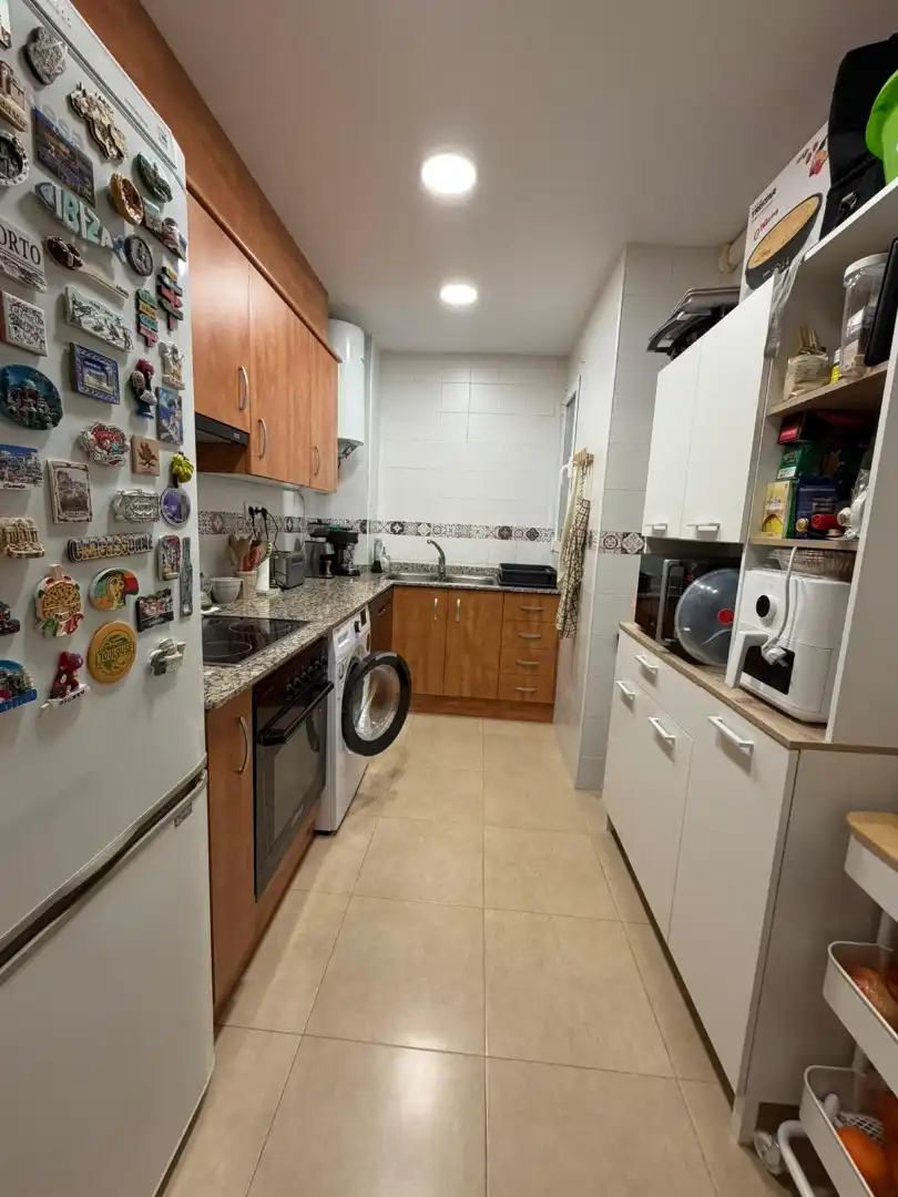 Cocina de Apartamento en venta en Torreblanca con Aire acondicionado, Amueblado y Horno