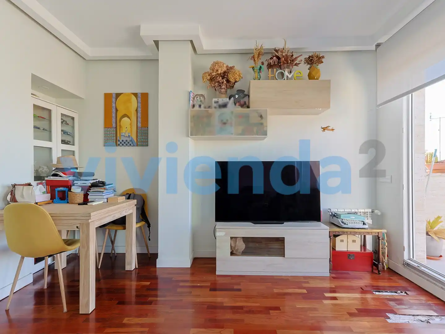 Wohnzimmer von Dachboden zum Verkauf in Madrid mit Klimaanlage, Heizung und Terrasse