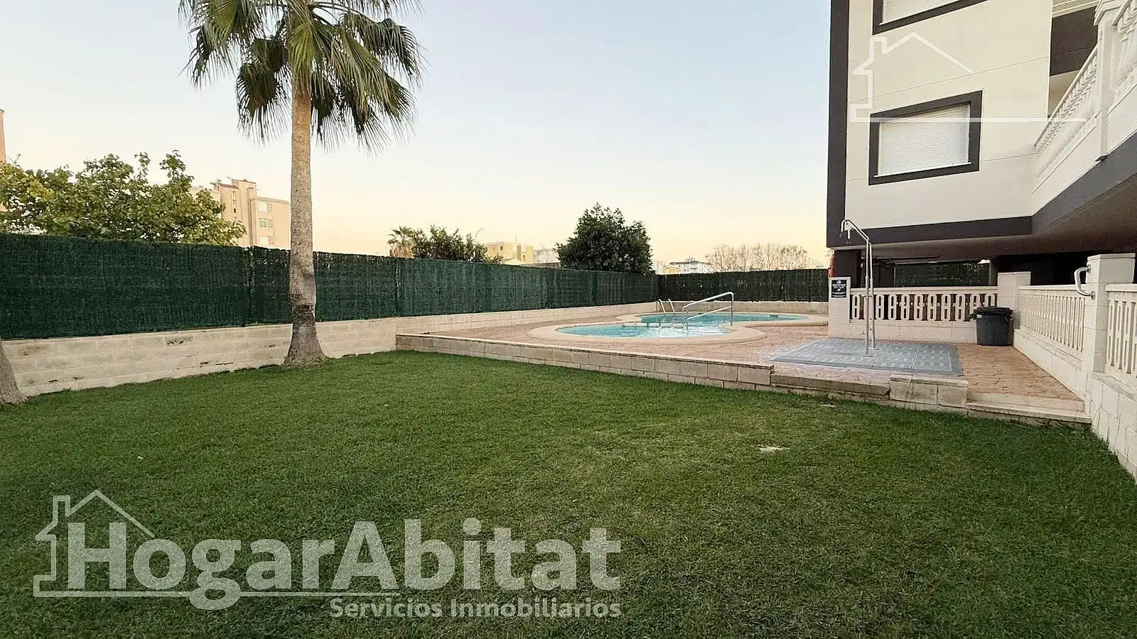 Swimming pool of Flat for sale in Piles  with Private garden, Terrace and Furnished