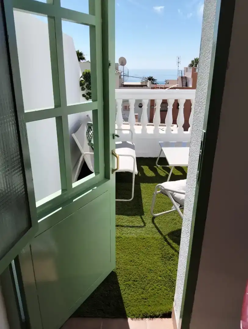 Terrasse von Wohnung zur Miete in Motril mit Klimaanlage, Privatgarten und Möbliert
