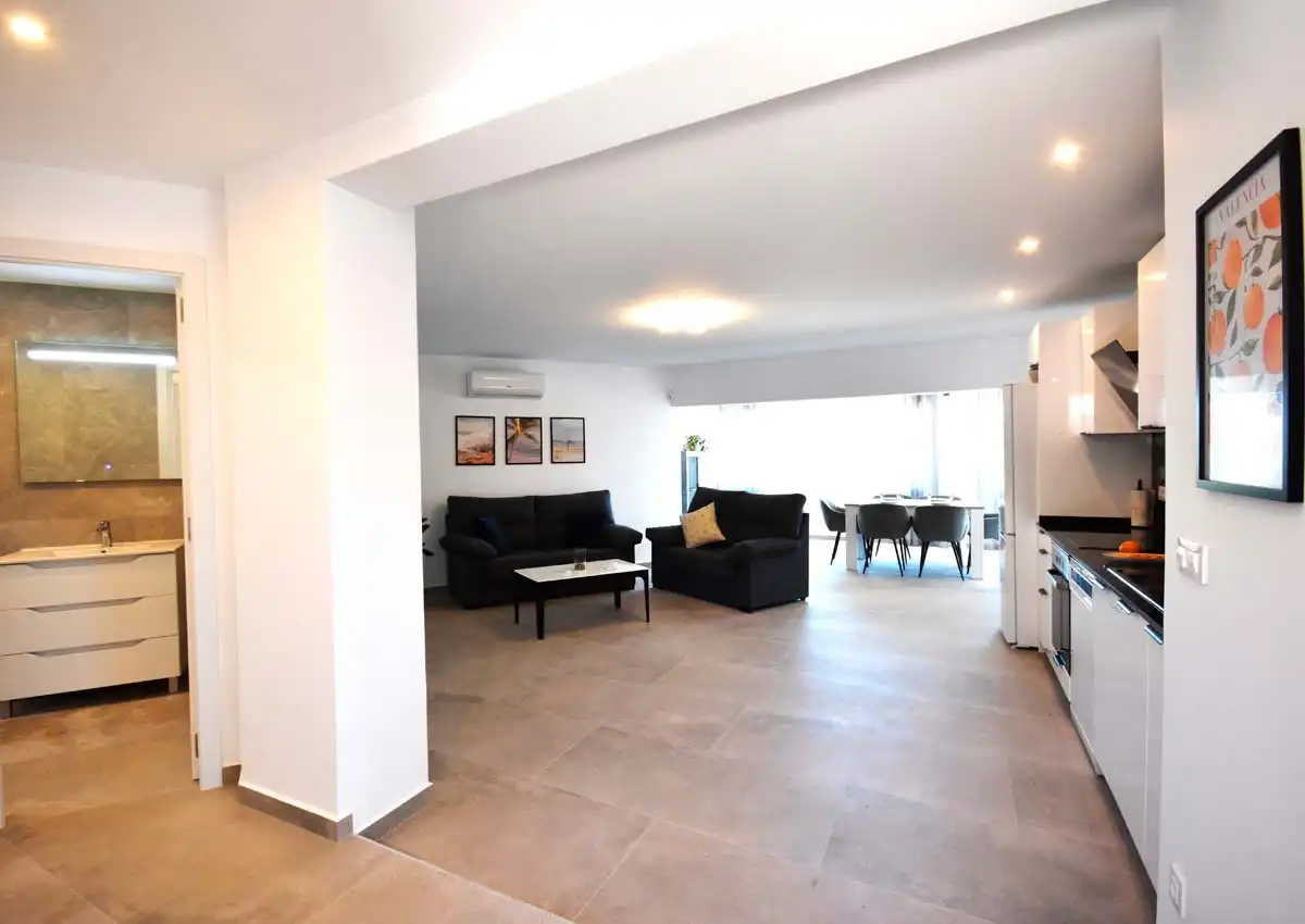Sala de estar de Casa o chalet en venta en Calpe / Calp con Aire acondicionado, Jardín privado y Terraza