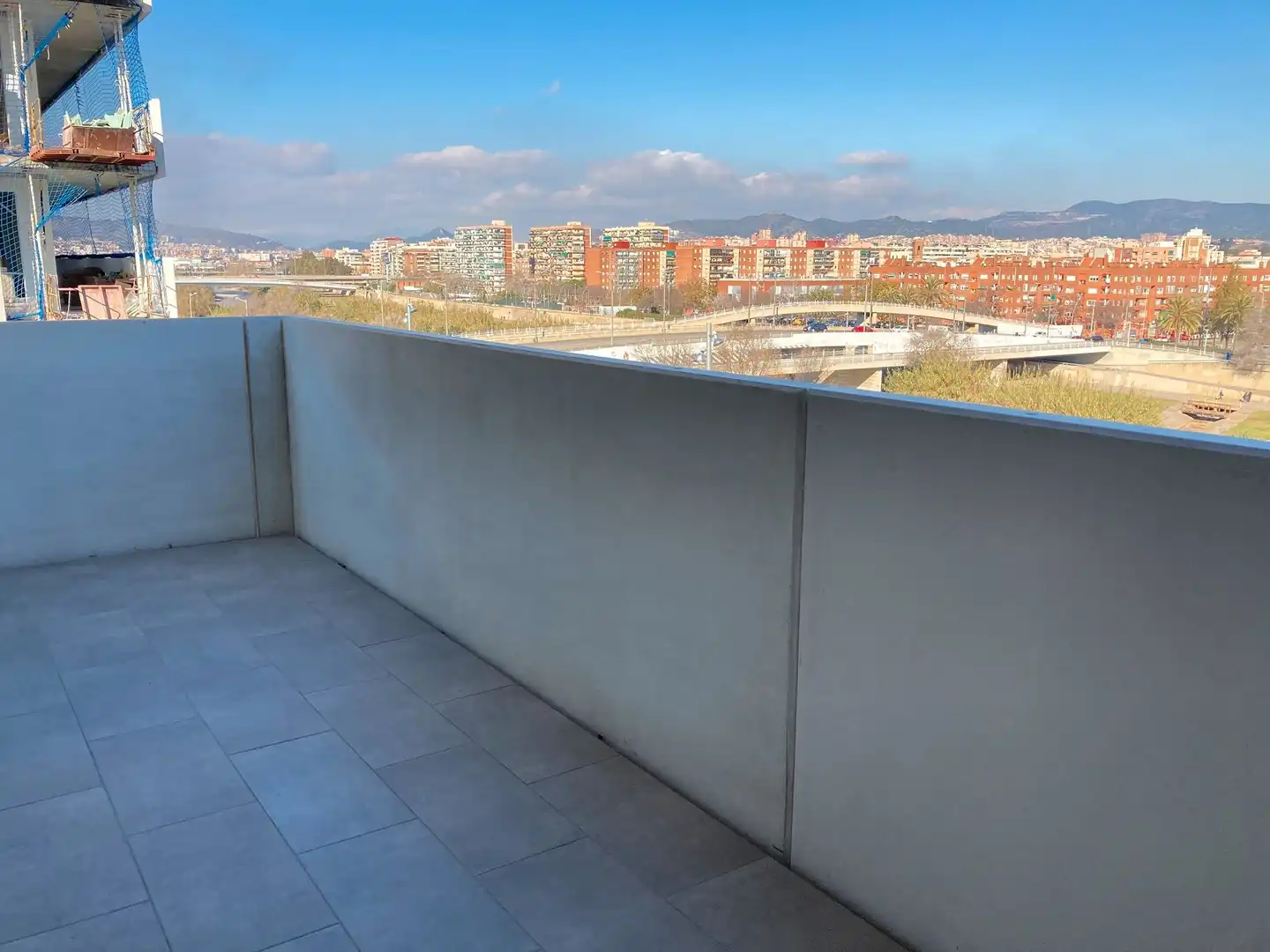 Terraza de Piso de alquiler en Sant Adrià de Besòs con Calefacción, Parquet y Terraza