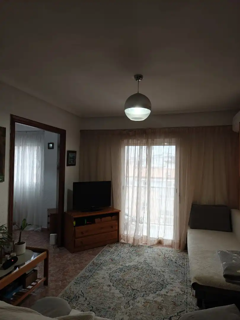 Living room of Flat for rent in Valencia  with Air Conditioner, Furnished and Balcony