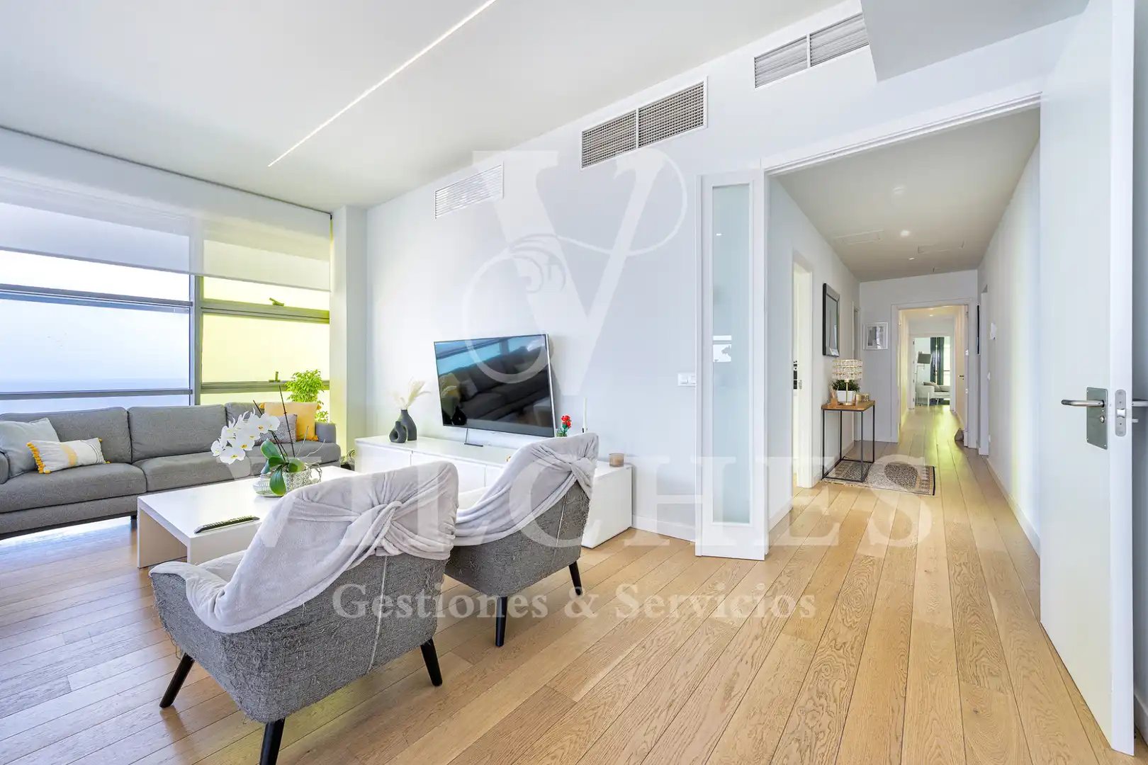 Sala de estar de Piso en venta en Las Palmas de Gran Canaria con Aire acondicionado y Trastero