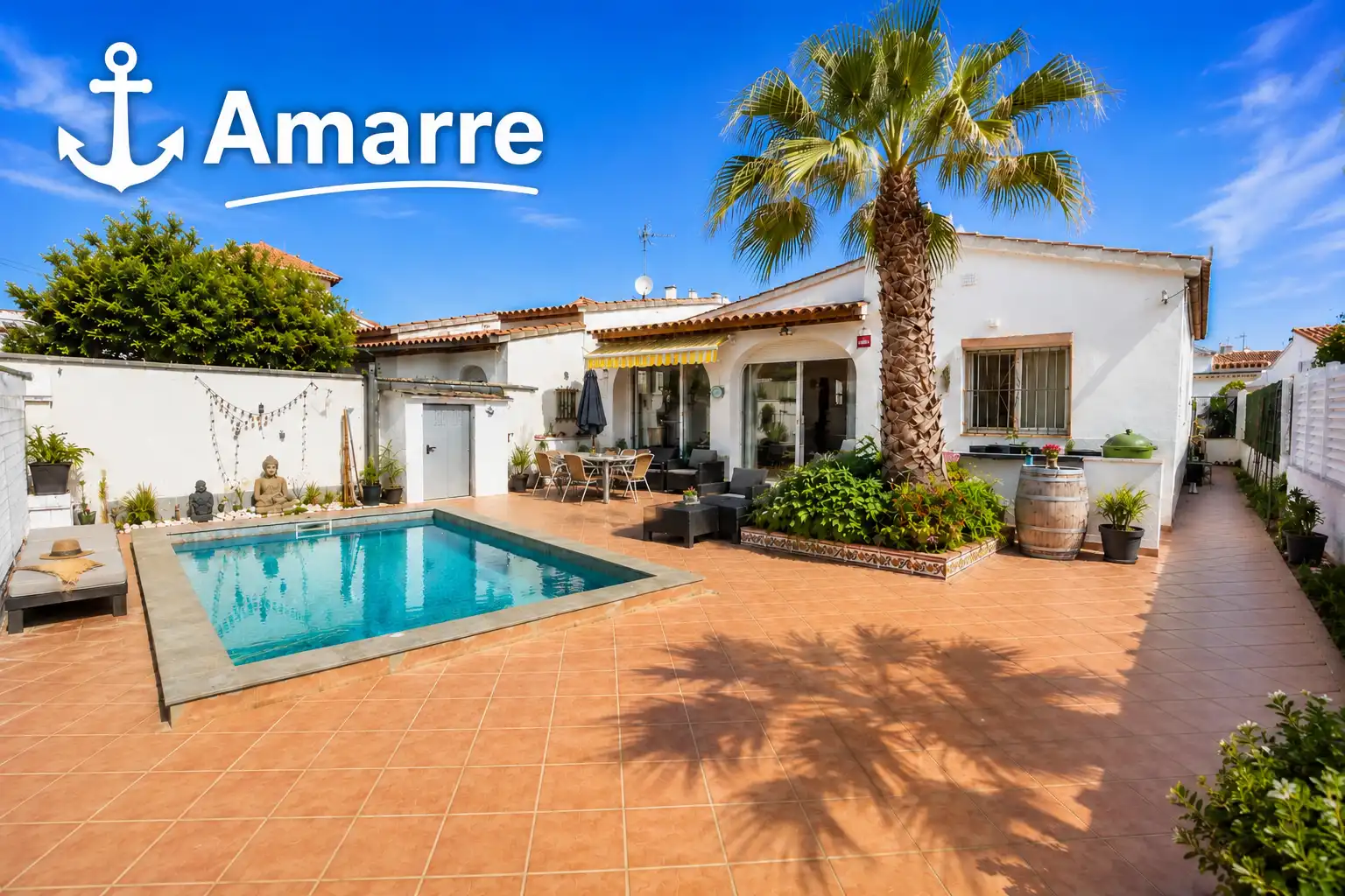 Vista exterior de Casa o chalet en venta en Empuriabrava con Aire acondicionado, Calefacción y Jardín privado
