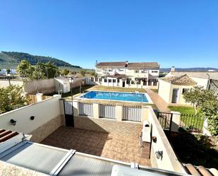 Swimming pool of Single-family semi-detached for sale in Humilladero  with Air Conditioner, Private garden and Terrace