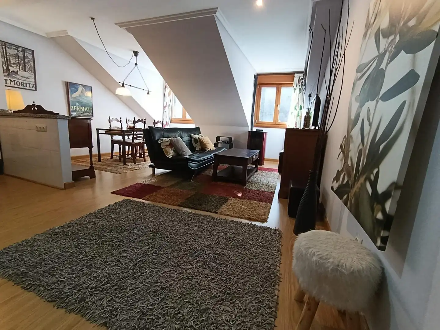 Living room of Apartments for sale in Aller  with Furnished