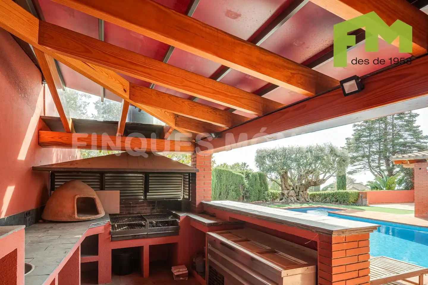 Terraza de Casa o chalet en venta en Teià con Aire acondicionado, Calefacción y Jardín privado