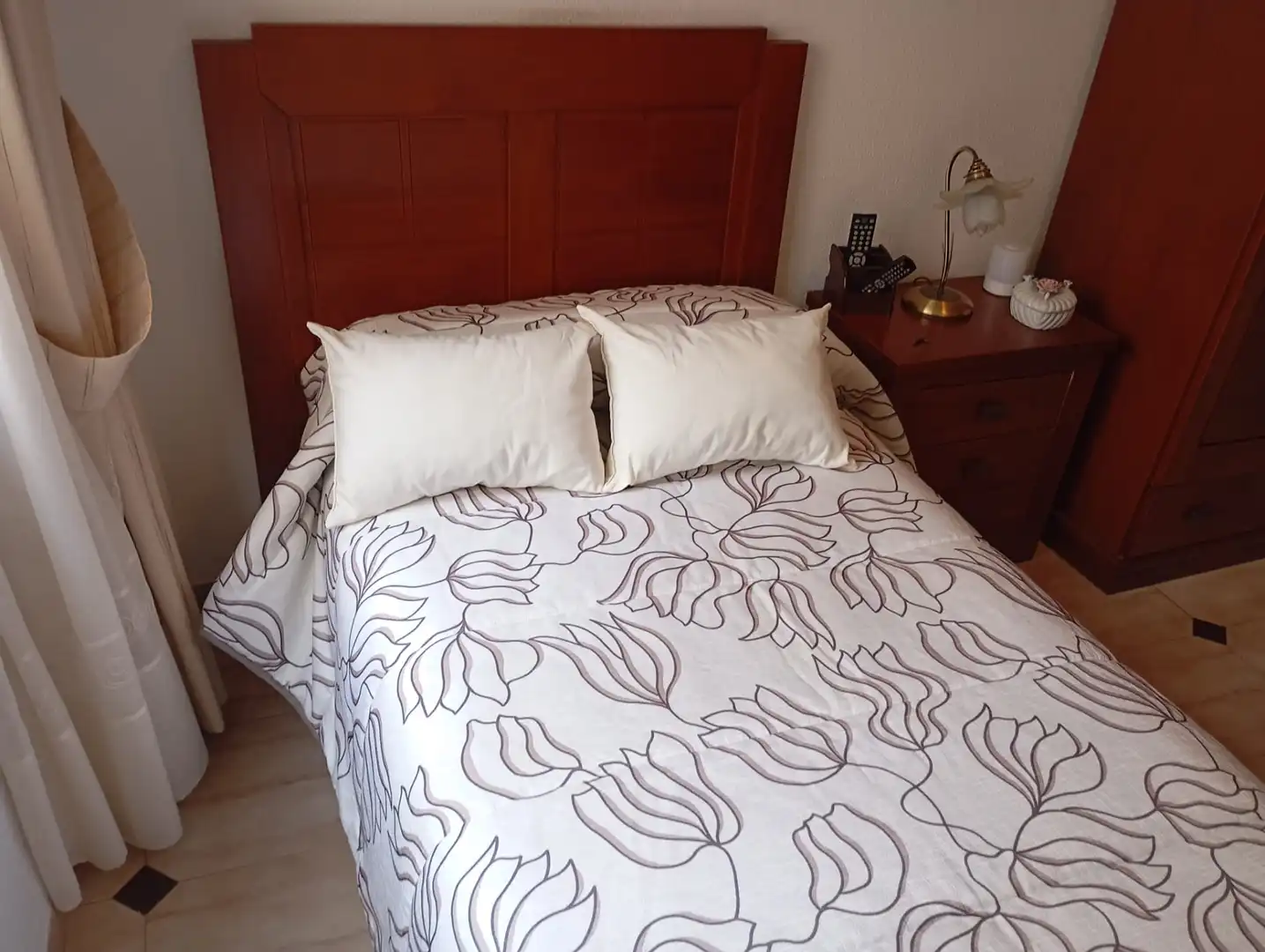 Bedroom of Flat for sale in Málaga  with Air Conditioner, Terrace and Furnished