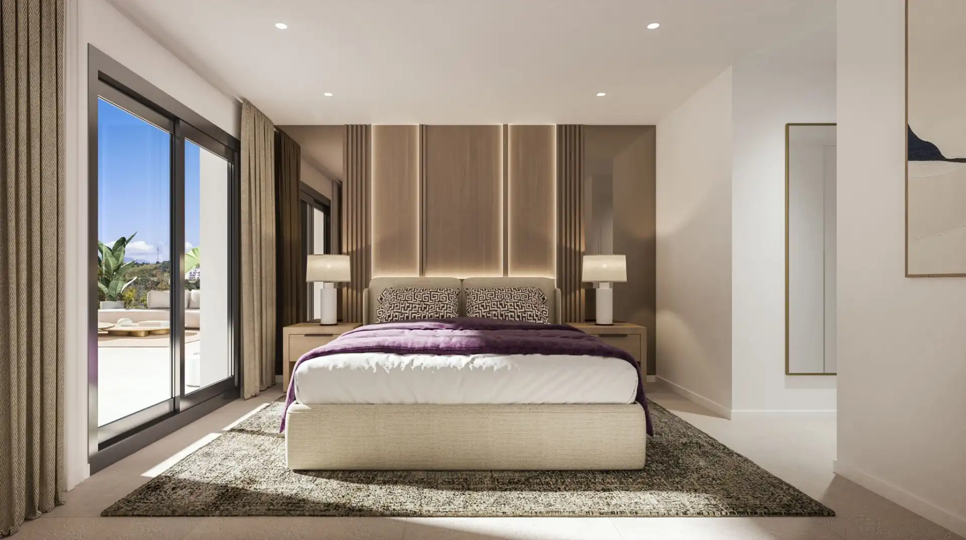 Habitación de Planta baja en venta en Estepona con Aire acondicionado, Jardín privado y Terraza