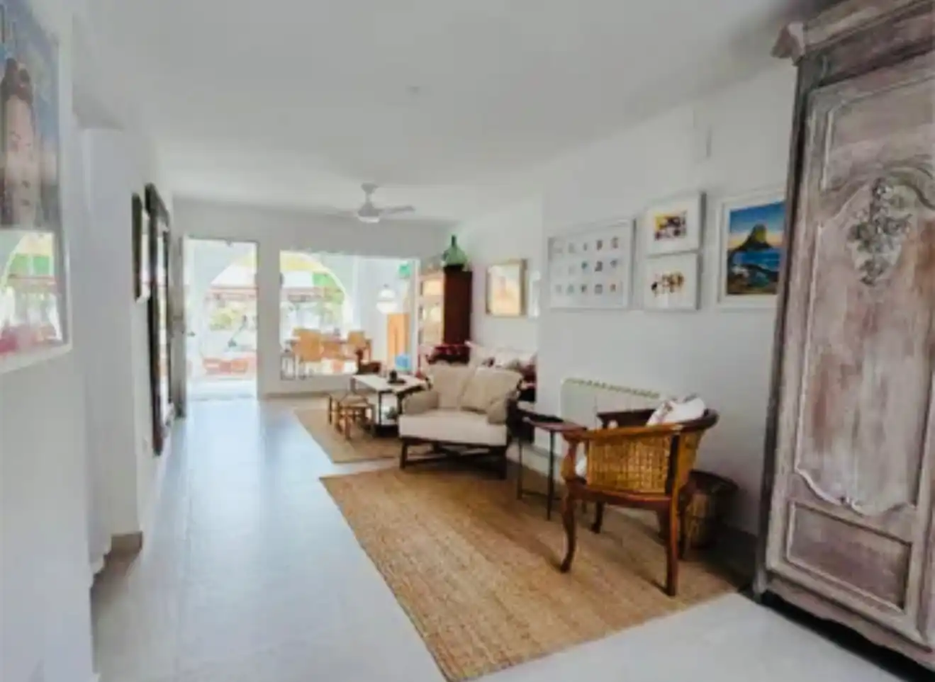 Wohnzimmer von Haus oder Chalet zum Verkauf in Calpe / Calp mit Klimaanlage, Heizung und Privatgarten