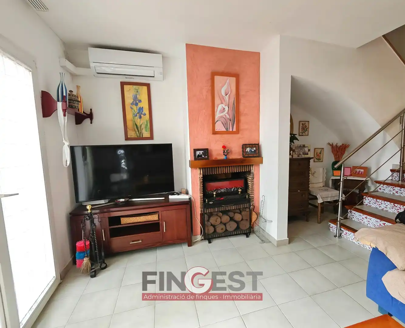 Sala d'estar de Casa o xalet en venda en Lloret de Mar amb Aire condicionat, Calefacció i Jardí privat