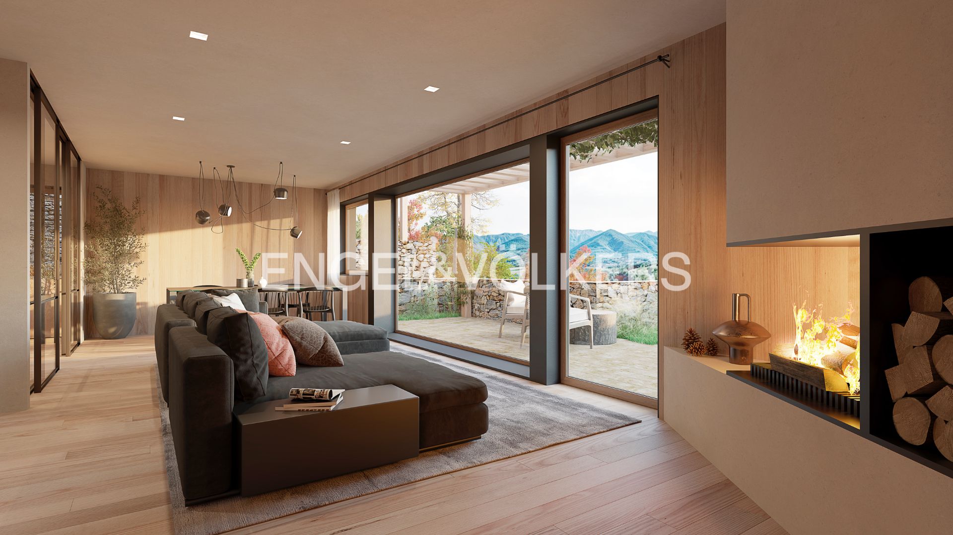 Sala d'estar de Casa o xalet en venda en Prullans amb Calefacció, Jardí privat i Parquet