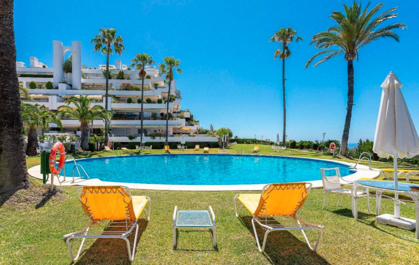 Jardí de Apartament en venda en Marbella amb Aire condicionat, Jardí privat i Terrassa