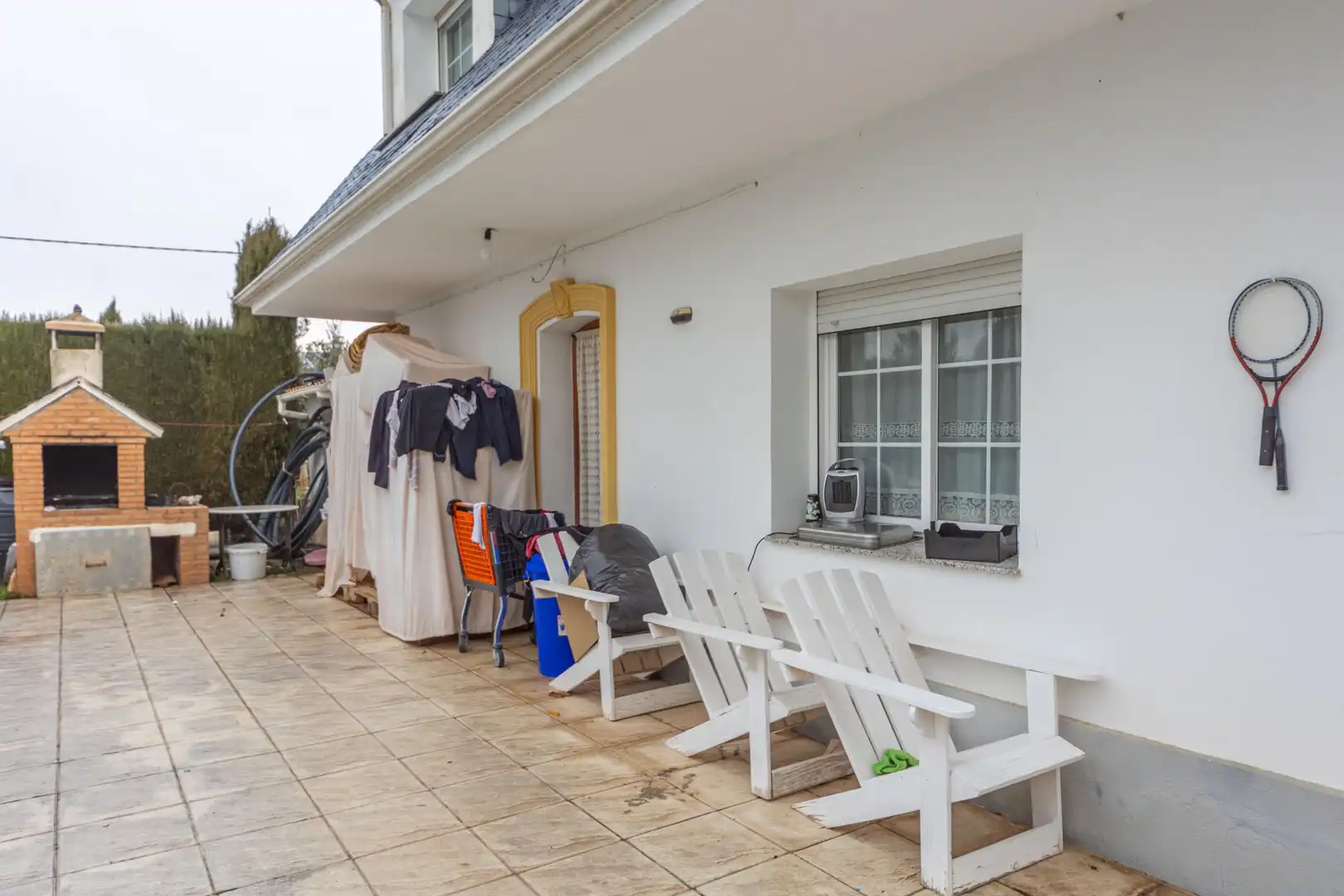 Terrassa de Casa o xalet en venda en Baza amb Jardí privat, Terrassa i Piscina