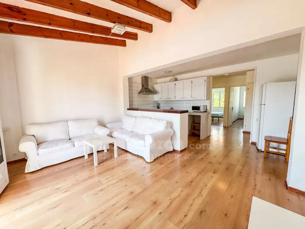 Sala de estar de Apartamento en venta en Es Castell con Jardín privado, Terraza y Piscina