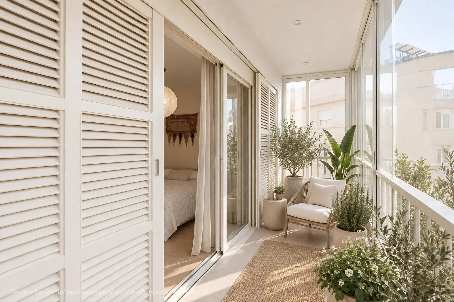 Balcony of Flat for sale in  Palma de Mallorca  with Air Conditioner, Private garden and Terrace